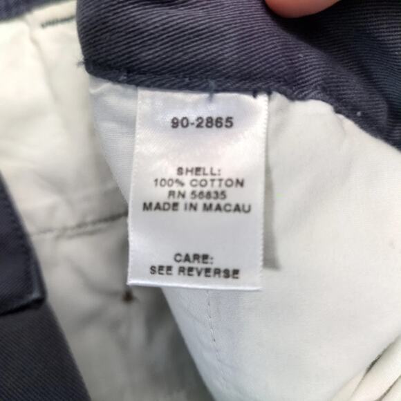 NWT Cabela's Casuals Wrinkle-Free Gray Chino Pants Men's 38x30 Pleated Teflon - Picture 4 of 10